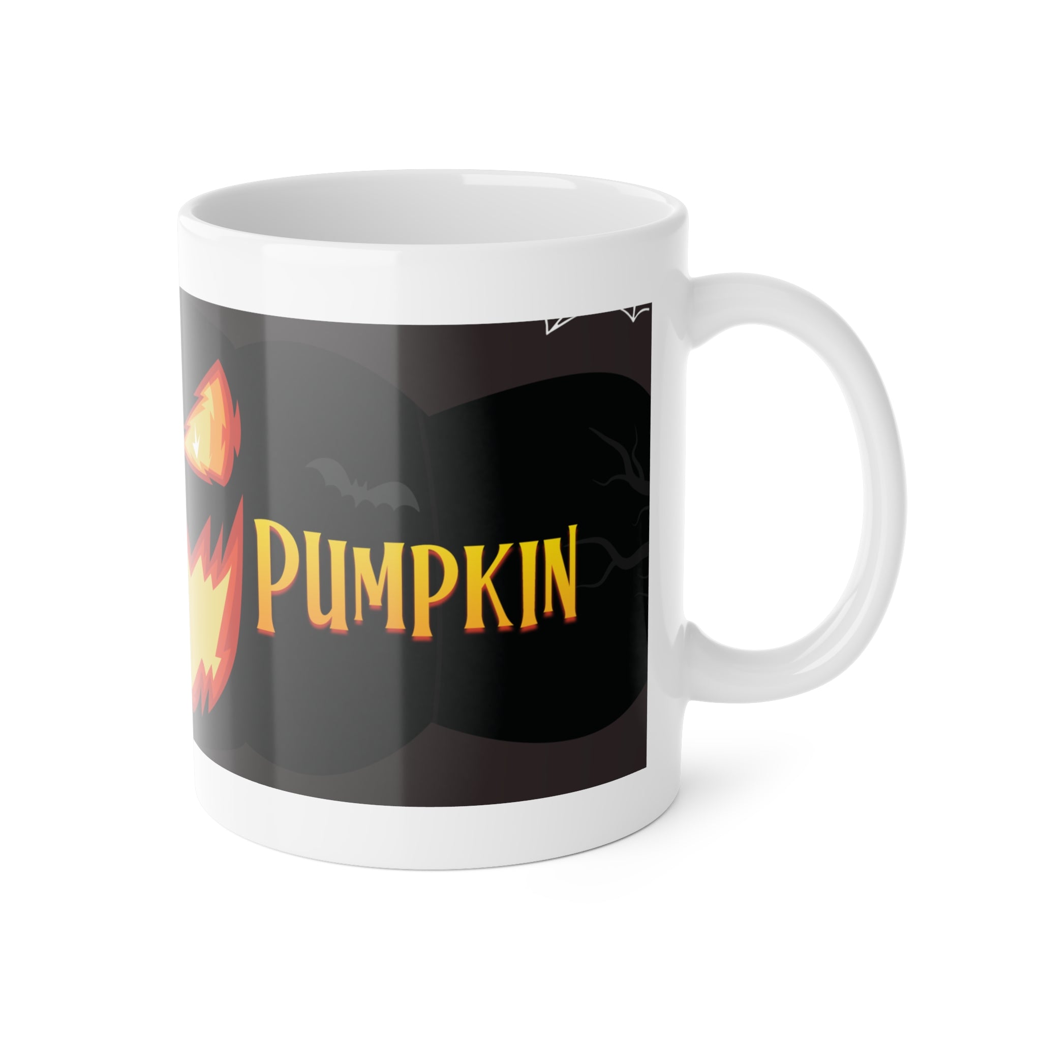 Spooky Halloween Pumpkin | White Ceramic Mug